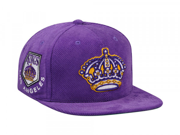 Mitchell & Ness Los Angeles Kings Purple Cord Vintage Snapback Cap
