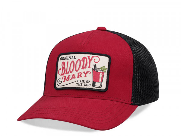 American Needle Bloody Mary Archive Valin Red Trucker Snapback Cap