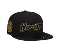 New Era Houston Astros Black Metallics Edition 59Fifty Fitted Cap