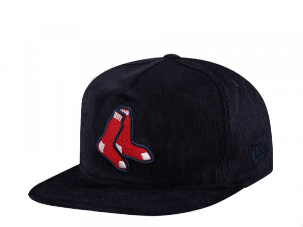 New Era Boston Red Sox Cord Navy Golfer Snapback Cap
