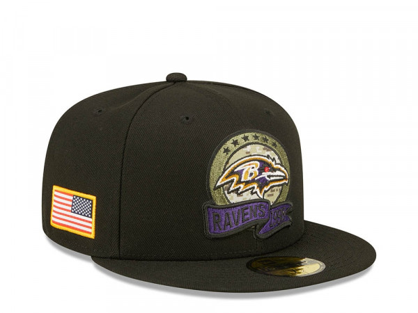New Era Baltimore Ravens Salute to Service 2022 Fitted 59Fifty Cap
