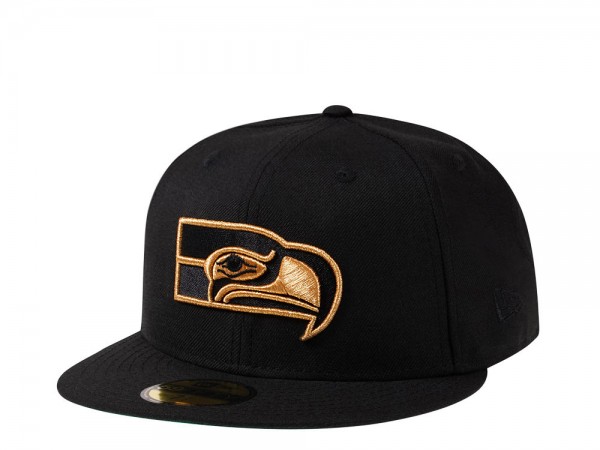 New Era Seattle Seahawks Gold Vintage Edition 59Fifty Fitted Cap