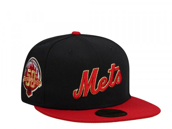 New Era New York Mets 50th Anniversary Sweet Gold Two Tone Edition 59Fifty Fitted Cap