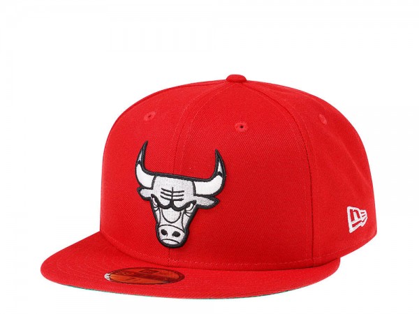 New Era Chicago Bulls Platinum Red Edition 59Fifty Fitted Cap