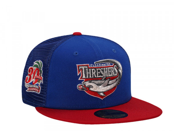 New Era Clearwater Threshers 30th Anniversary Metallic Prime Trucker Edition 59Fifty Fitted Cap
