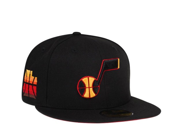 New Era Utah Jazz Black and Red Edition 59Fifty Fitted Cap