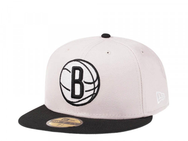 New Era Brooklyn Nets Stone Two Tone Edition 59Fifty Fitted Cap