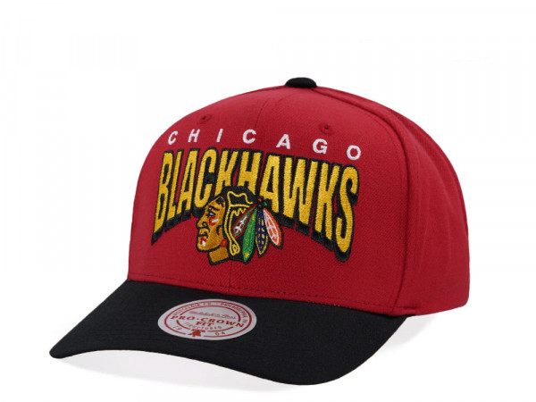 Mitchell & Ness Chicago Blackhawks Pro Crown Fit Red Snapback Cap