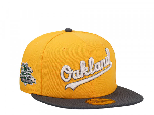 New Era Oakland Athletics World Series 1989 Misty Gold Two Tone Edition 59Fifty Fitted Cap