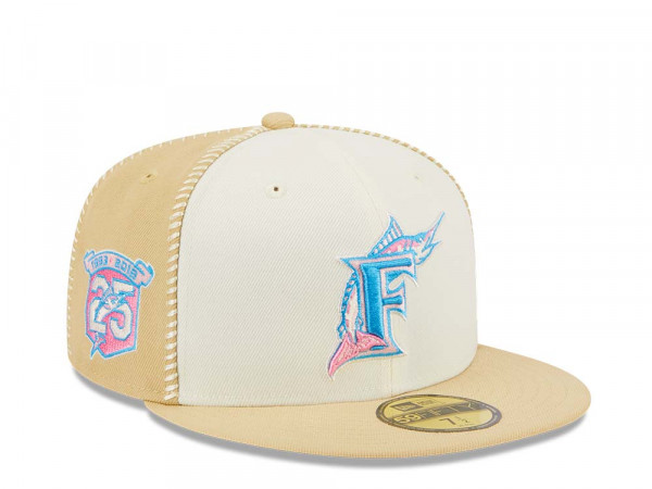 New Era Florida Marlins Stitch 25th Anniversary Gold Edition 59Fifty Fitted Cap