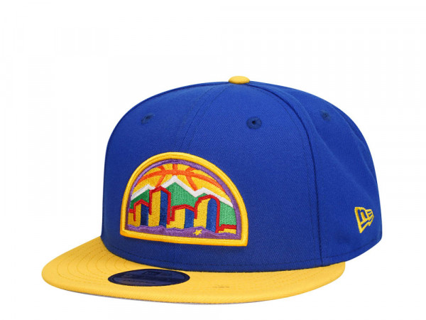 New Era Denver Nuggets Blue Yellow Two Tone Edition 9Fifty Snapback Cap
