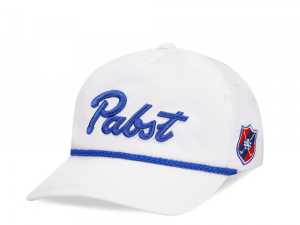 American Needle Pabst Lightweight Rope White Casual Snapback Cap