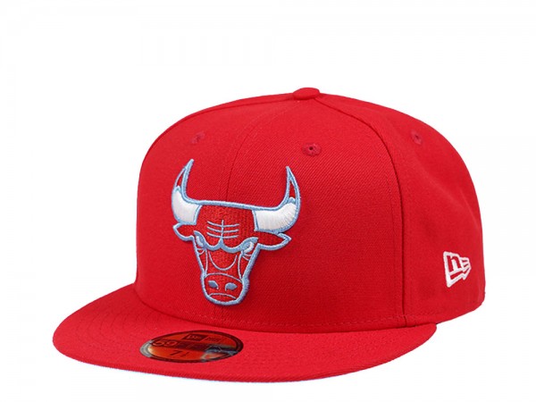 New Era Chicago Bulls Red and Blue Edition 59Fifty Fitted Cap