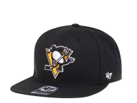 47Brand Pittsburgh Penguins No Shot Black Captain Snapback Cap