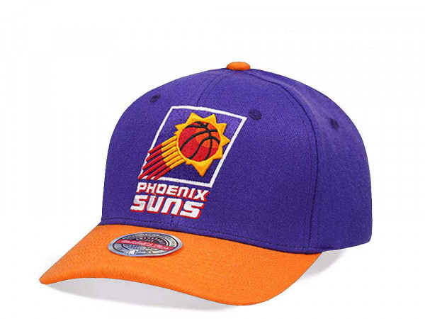 Mitchell & Ness Phoenix Suns Team Two Tone 2.0 Stretch Hardwood Classic Red Flex Snapback Cap