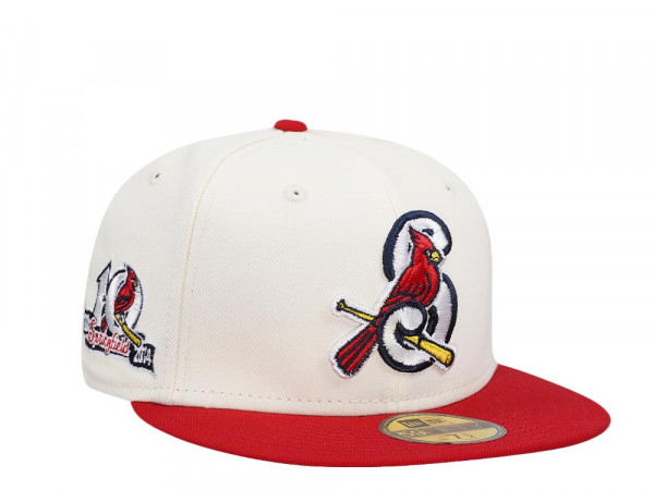 New Era Springfield Cardinals 10th Anniversary Chrome Two Tone Throwback Edition 59Fifty Fitted Cap