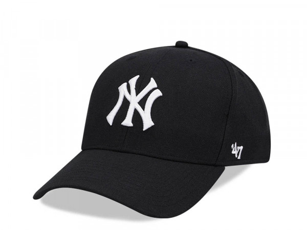 47Brand New York Yankees Black MVP Snapback Cap