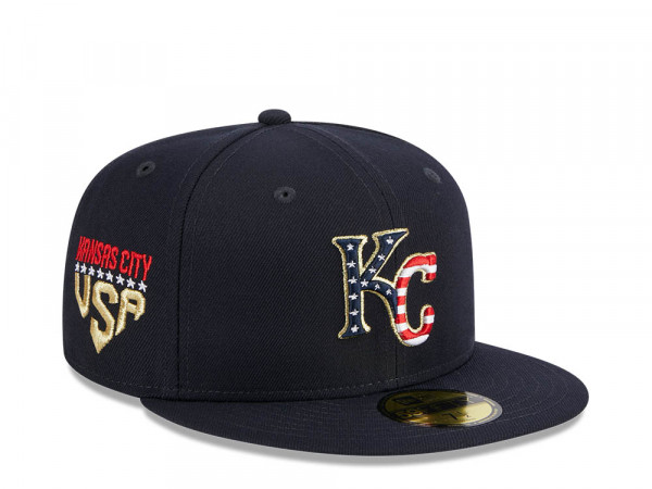 New Era Kansas City Royals 4th of July 23 Authentic On-Field 59Fifty Fitted Cap