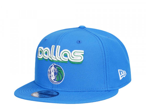 New Era Dallas Mavericks Blue Script Logo Edition 9Fifty Snapback Cap