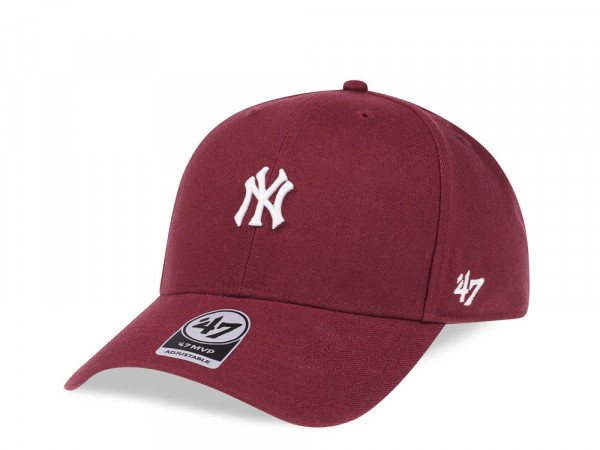 47Brand New York Yankees Base Runner Dark Maroon Classic Snapback Cap