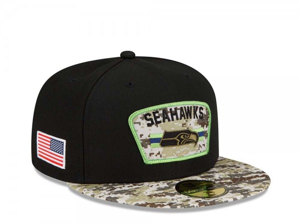 New Era Seattle Seahawks Salute to Service 21 59Fifty Fitted Cap