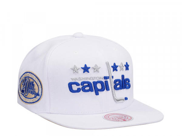 Mitchell & Ness Washington Capitals 20th Anniversary Winter White Snapback Cap