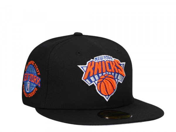 New Era New York Knicks 2x World Champs Black Edition 59Fifty Fitted Cap