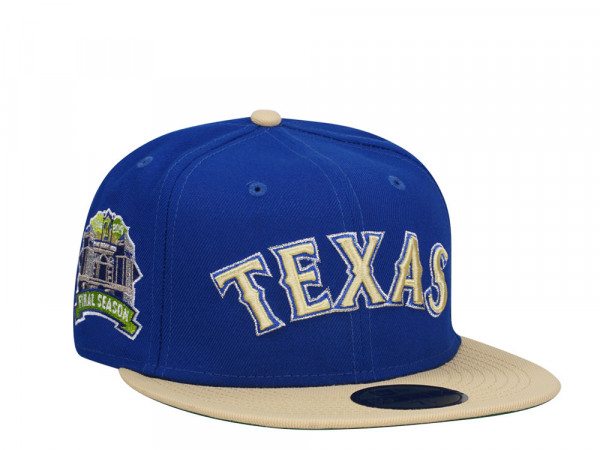 New Era Texas Rangers Final Season 2019 Silver Infusion Throwback Two Tone Edition 59Fifty Fitted Cap