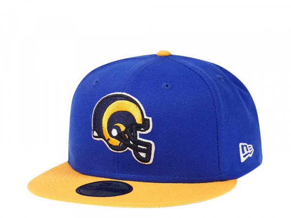 New Era Los Angeles Rams Two Tone Throwback Edition 59Fifty Fitted Cap