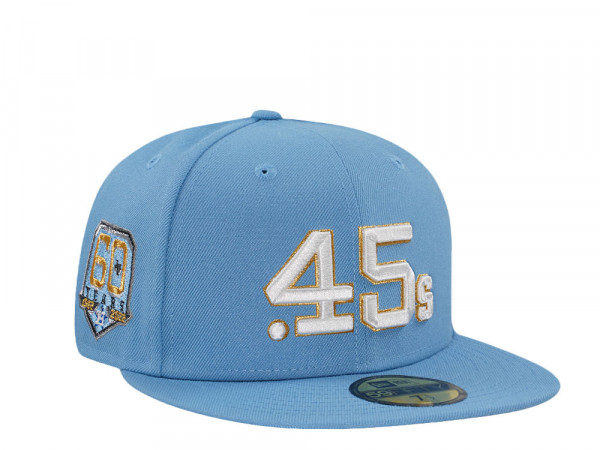 New Era Houston Colts 45s 60th Anniversary Ice Gold Edition 59Fifty Fitted Cap