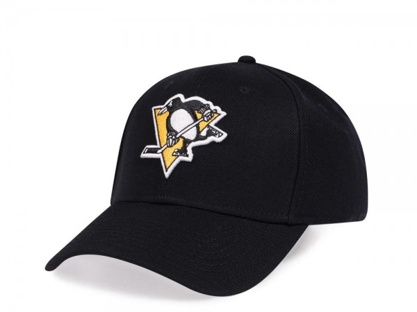 American Needle Pittsburgh Penguins Black Stadium Curved Snapback Cap