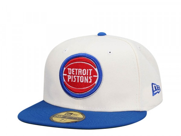 New Era Detroit Pistons Chrome Two Tone Edition 59Fifty Fitted Cap