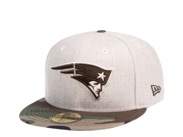 New Era New England Patriots Camo Flat 59Fifty Fitted Cap