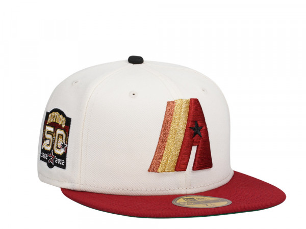 New Era Houston Astros 50th Anniversary Chrome Brick Two Tone Throwback Edition 59Fifty Fitted Cap