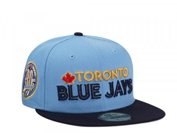 New Era Toronto Blue Jays 30th Anniversary Jersey Fit Two Tone Edition 59Fifty Fitted Cap