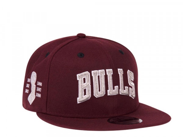 New Era Chicago Bulls Champions Maroon Edition 9Fifty Snapback Cap