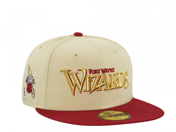 New Era Fort Wayne Wizards Vegas Gold Two Tone Edition 59Fifty Fitted Cap