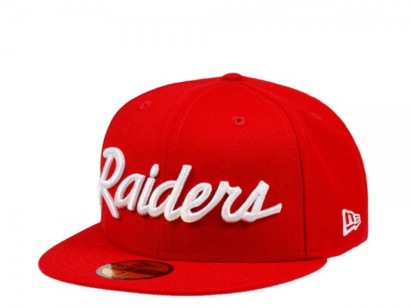 New Era Las Vegas Raiders Red Script Edition 59Fifty Fitted Cap