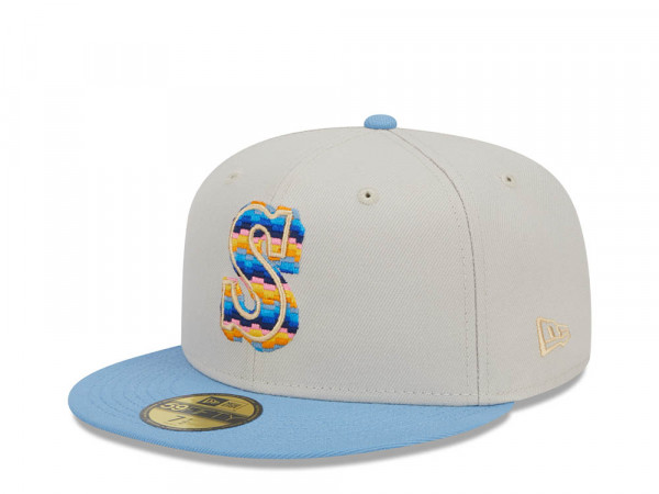 New Era Seattle Mariners Beachfront Stone Two Tone Edition 59Fifty Fitted Cap