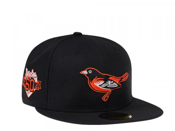 New Era Baltimore Orioles 60th Anniversary Black Classic Edition 59Fifty Fitted Cap