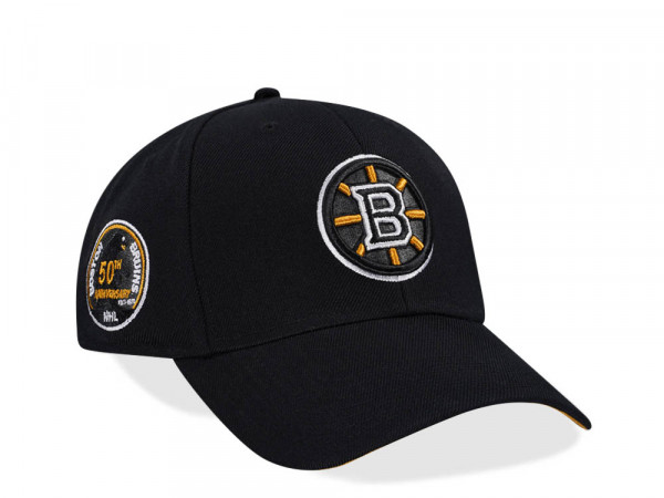 47Brand Boston Bruins Vintage Black Sure Shot MVP Snapback Cap