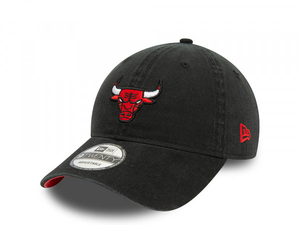 New Era Chicago Bulls Black 9Twenty Strapback Cap