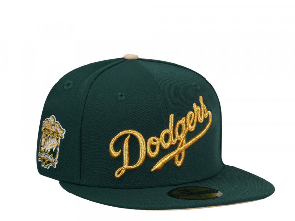 New Era Los Angeles Dodgers 40th Anniversary Green Gold Edition 59Fifty Fitted Cap