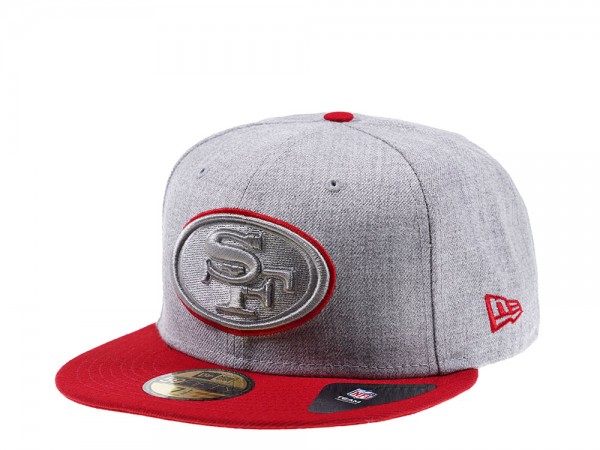 New Era San Francisco 49ers Heather Prime Edition 59Fifty Fitted Cap