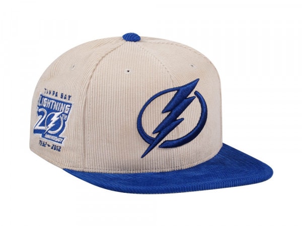 Mitchell & Ness Tampa Bay Lightning 20th Anniversary Two Tone Cord Edition Dynasty Fitted Cap