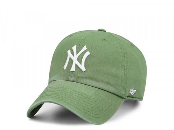 47Brand New York Yankees Fatigue Green Clean Up Strapback Cap
