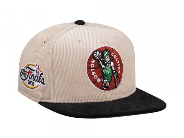 Mitchell & Ness Boston Celtics Finals 2008 Two Tone Hardwood Classic Cord Edition Dynasty Fitted Cap