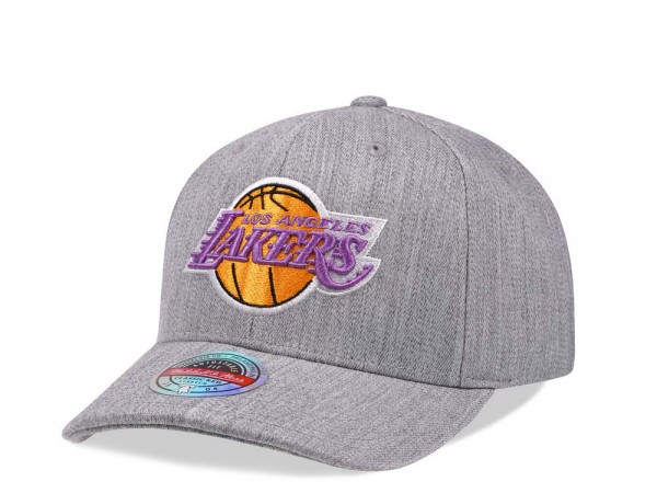 Mitchell & Ness Los Angeles Lakers Heather Red Line Flex Snapback Cap