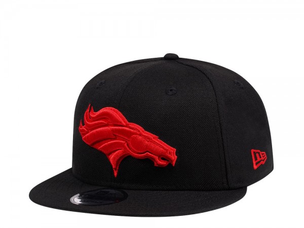 New Era Denver Broncos Black and Red Edition 9Fifty Snapback Cap