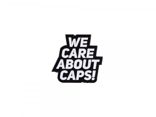 Family Pin We care about Caps! Black and White Edition